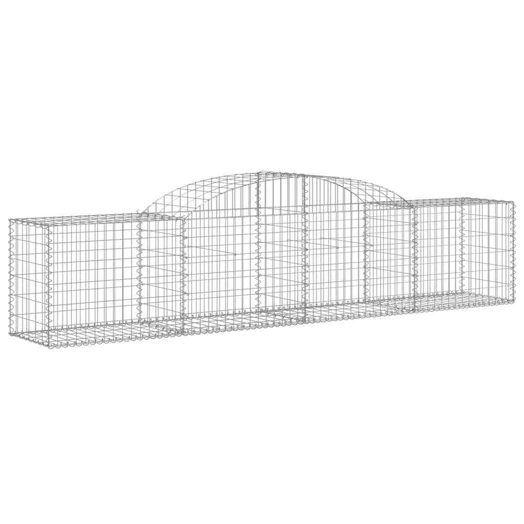 Cestas De Gaviones 13 Uds Forma De Arco Hierro 300x50x60/80 Cm_2