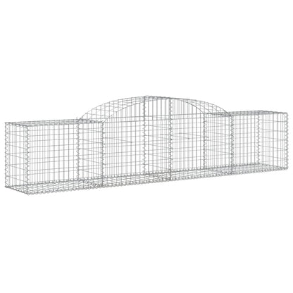 Cestas De Gaviones 12 Uds Forma De Arco Hierro 300x50x60/80 Cm_2