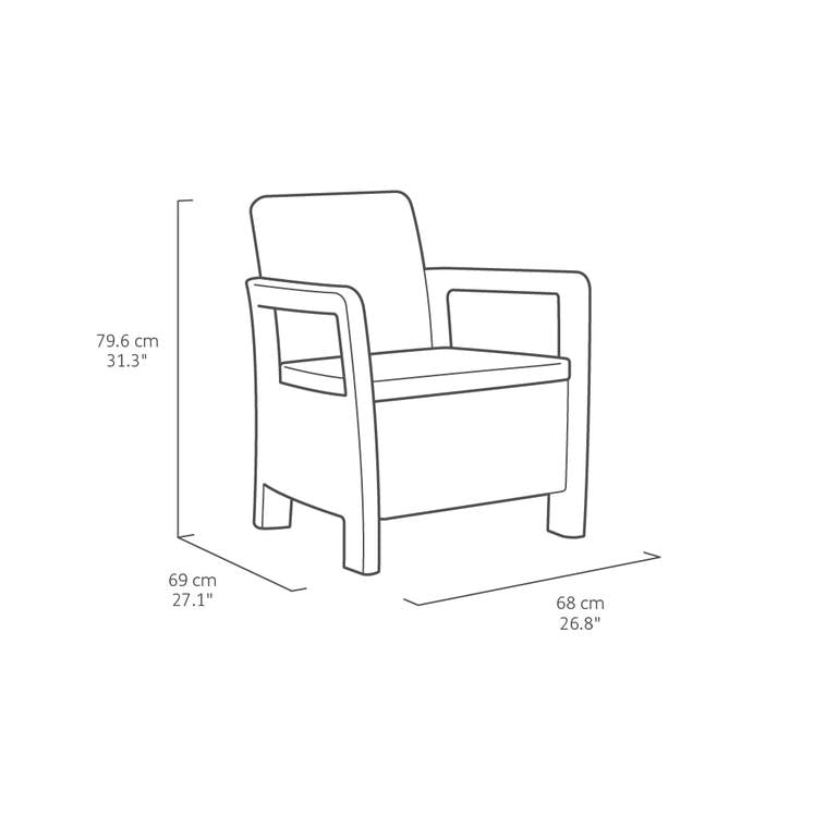 Set muebles Tarifa Balcony antracita
