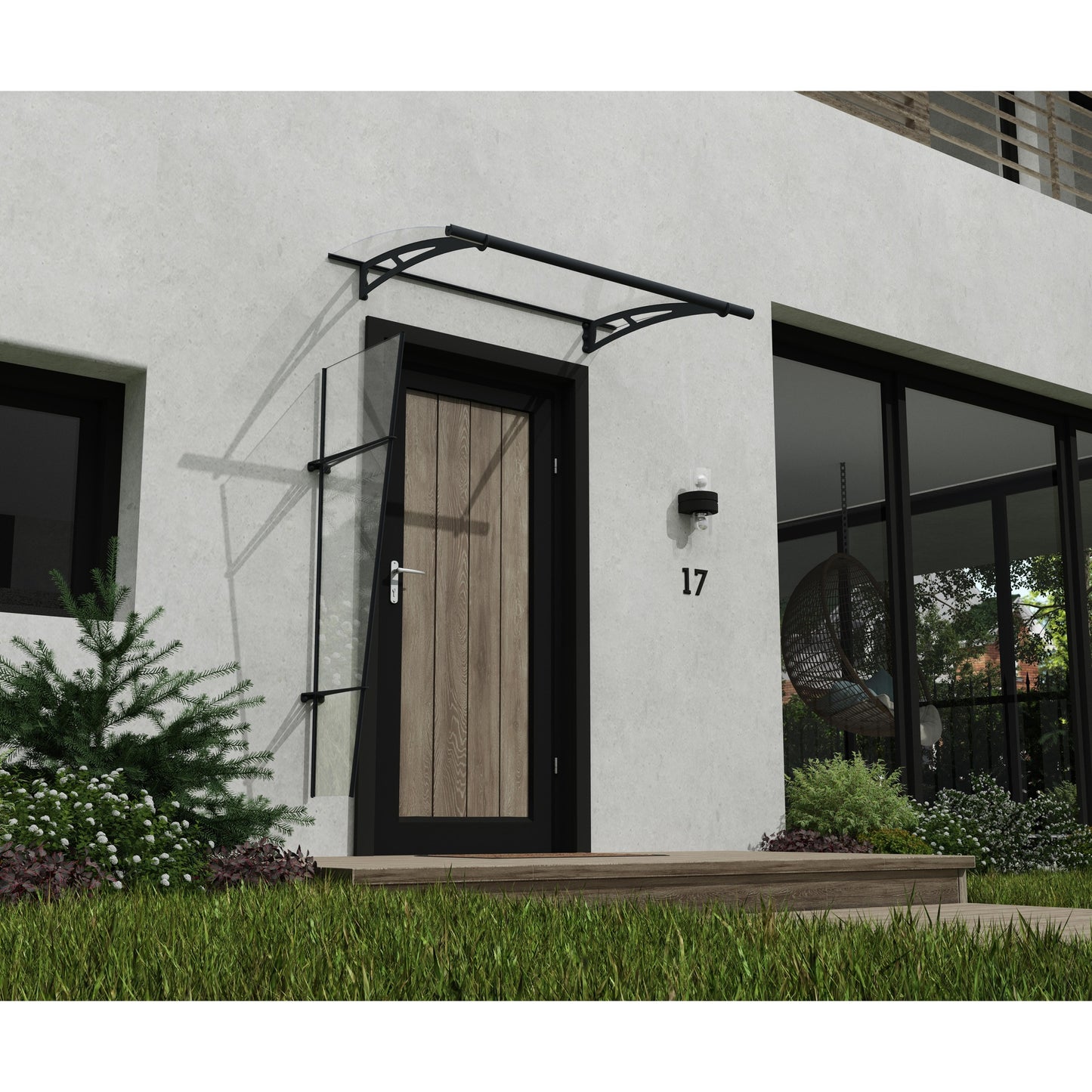 Marquesina para puerta Aquila 150x91 cm