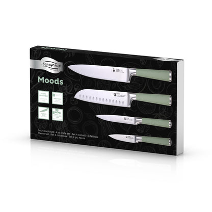 Juego De 4 Cuchillos Acero Inoxidable Moods San Ignacio