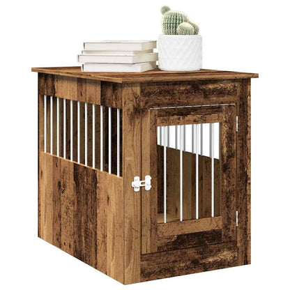 Jaula Para Perros Madera De Ingeniería Madera Vieja 55x80x68 Cm_1