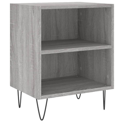 Mesita De Noche 2 Uds Madera Ingeniería Gris Sonoma 40x30x50 Cm_2