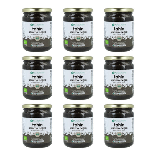 Pack 9x Tahín Sésamo Negro ECO Planeta Huerto 350 g