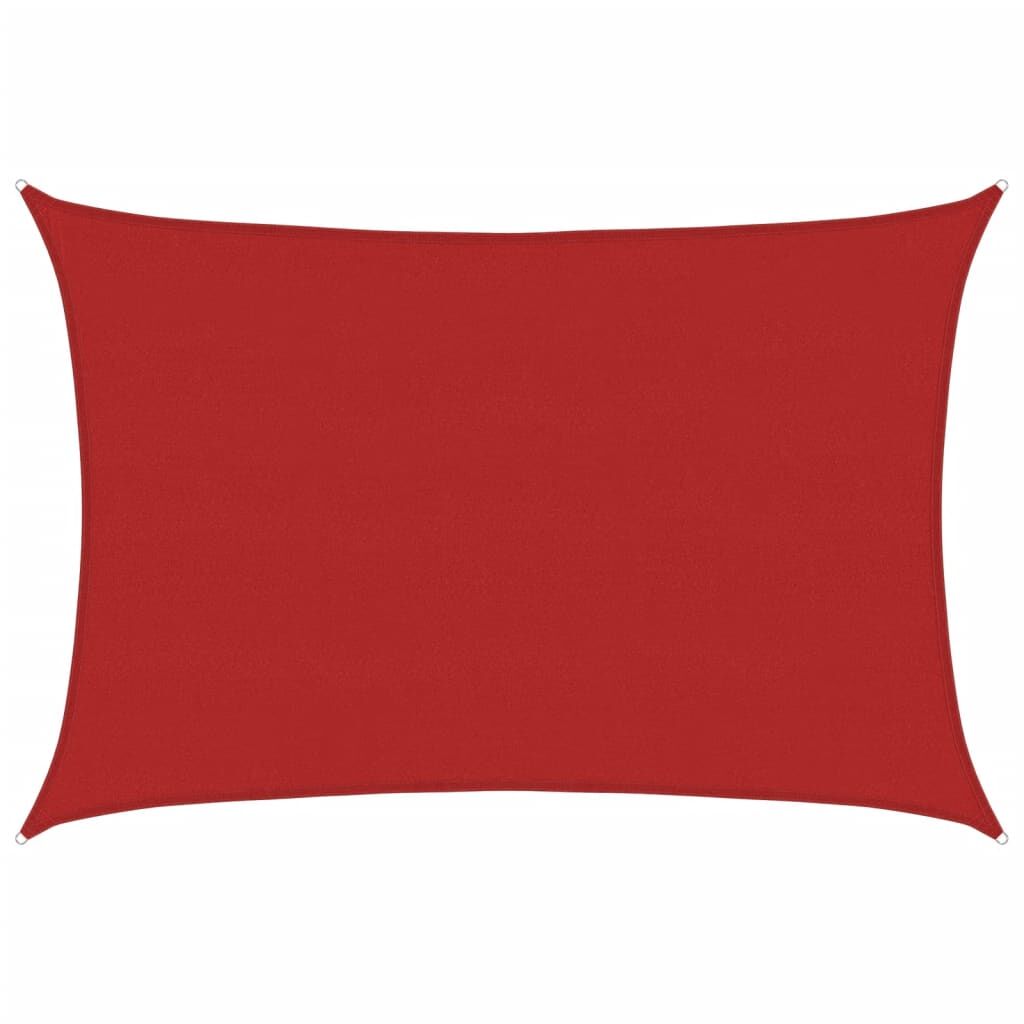 Vidaxl Toldo De Vela Rojo Hdpe 160 G/m² 5x7 M_0