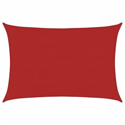 Vidaxl Toldo De Vela Rojo Hdpe 160 G/m² 5x7 M_0