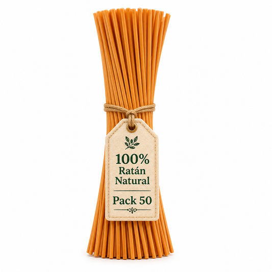 Varillas Difusoras de Ratán Natural Naranjas SYS Aromas 50 Uds | Recambio para Mikado | 2,5 mm x 25 cm_0