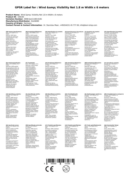 Malla De Ocultación Y Cortavientos Verde 1,8m X 6m, Boni-shop