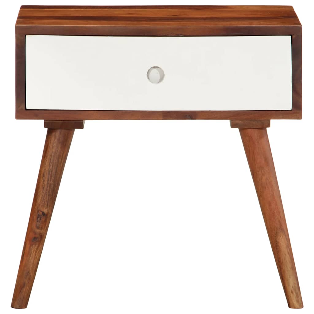 Mesa Auxiliar Madera Maciza Acacia 45x30x45 Cm_1