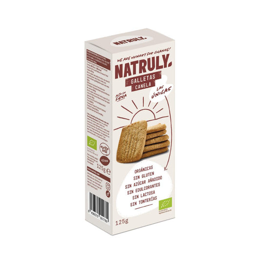 Galletas cookies BIO sabor canela Natruly 125 g