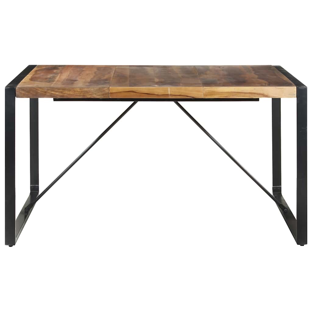 Mesa De Comedor De Madera Maciza 140x140x75 Cm_0