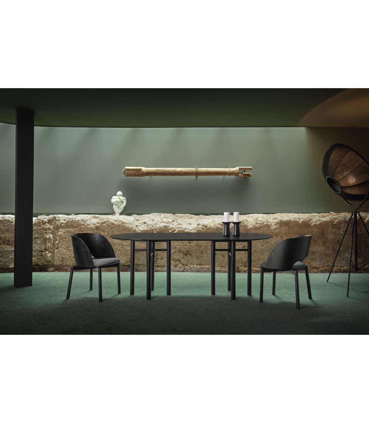 Mesa Ovalada Para Cocina O Comedor Modelo Junco Acabado Negro, 100cm(ancho) 75cm(alto) 200_1