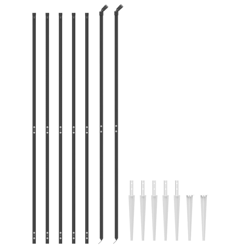 Cerca De Alambre Con Pinchos De Anclaje Gris Antracita 1,4x10 M / Vetonek_0