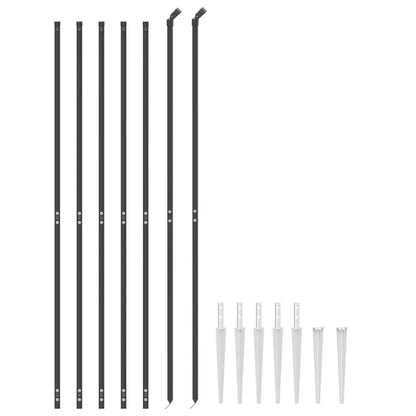 Cerca De Alambre Con Pinchos De Anclaje Gris Antracita 1,4x10 M / Vetonek_0