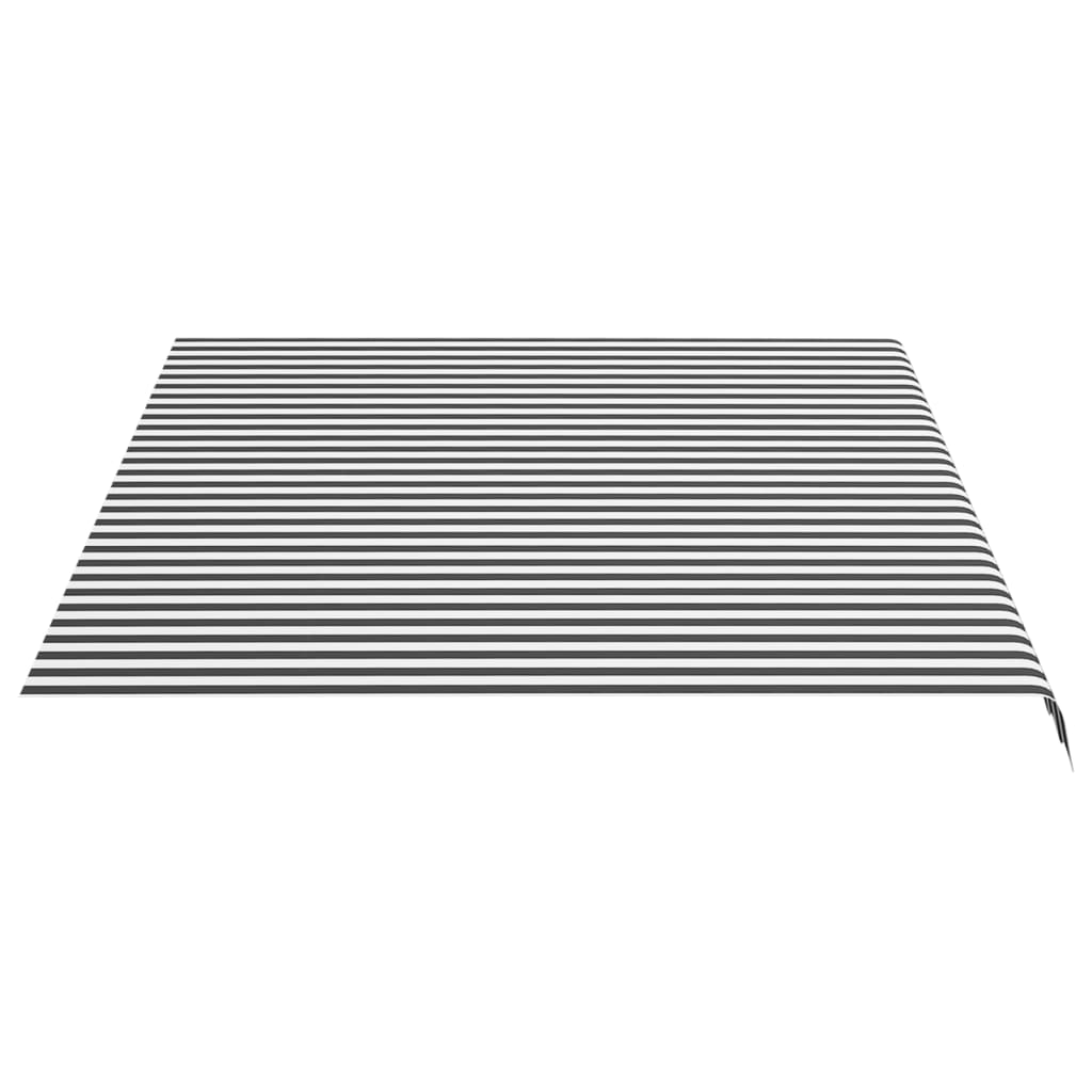 Tela De Repuesto Para Toldo Gris Antracita Y Blanco 4x3 M Poliéster_3