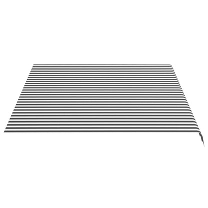 Tela De Repuesto Para Toldo Gris Antracita Y Blanco 4x3 M Poliéster_3
