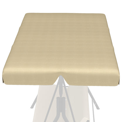 Outsunny Toldo De Repuesto Para Columpio De 3 Plazas 156x117x15 Cm Beige_5