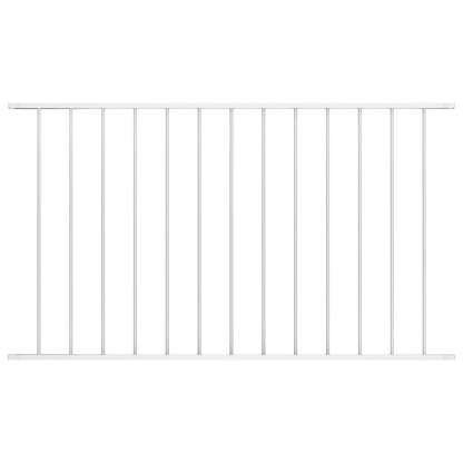 Panel De Valla Con Acero Recubrimiento Polvo Blanco 1,7x0,75m / Vetonek_3