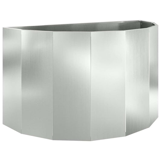 Jardinera Plateado 90 X 45 X 50 Cm Acero Galvanizado_0