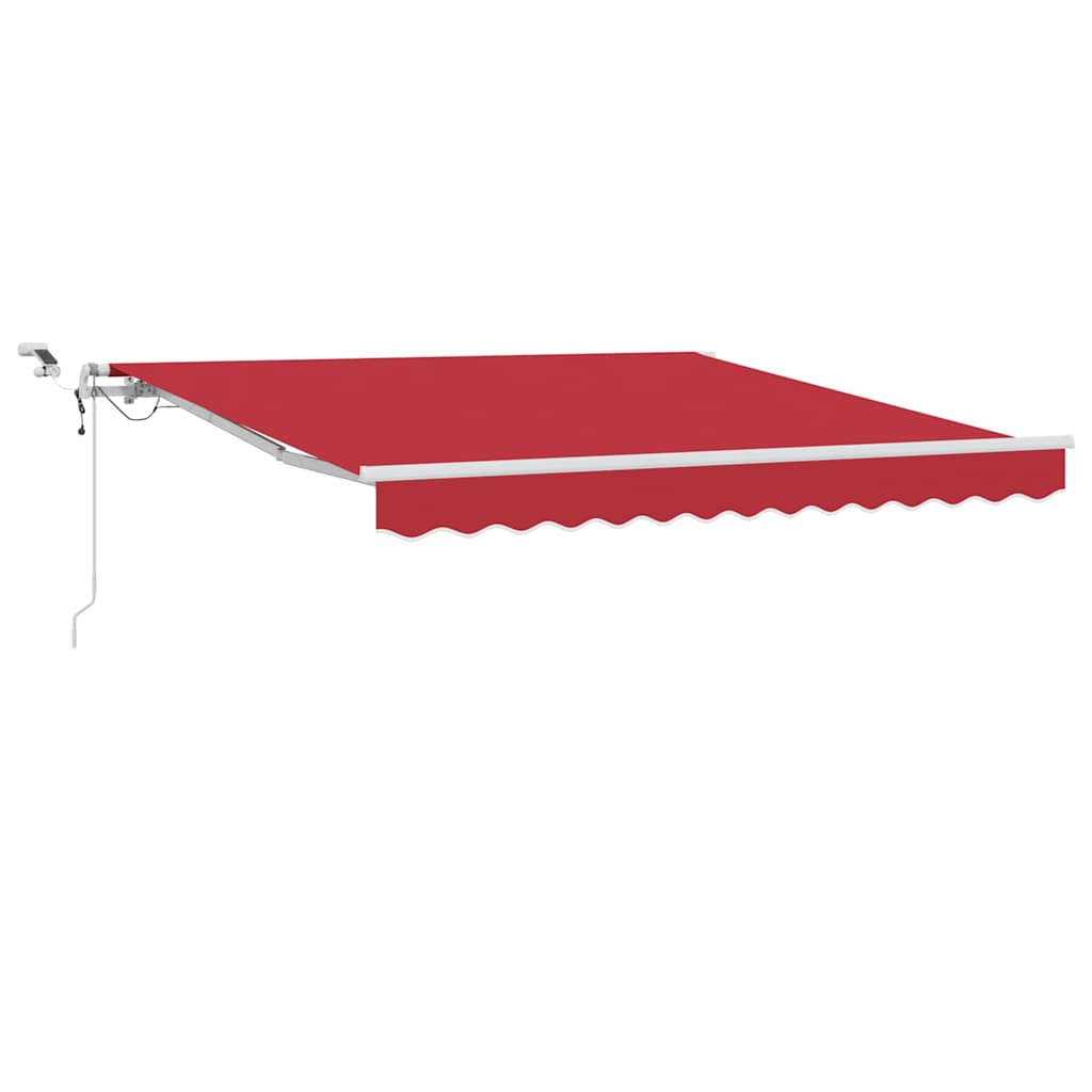 Toldo Retráctil Rojo 300 X 250 Cm Poliéster_0