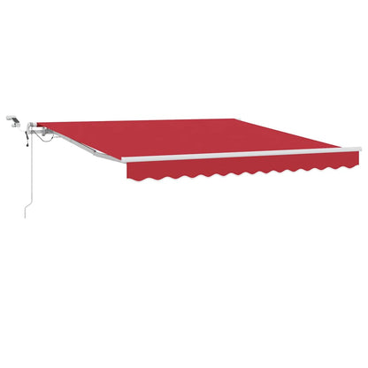 Toldo Retráctil Rojo 300 X 250 Cm Poliéster_0