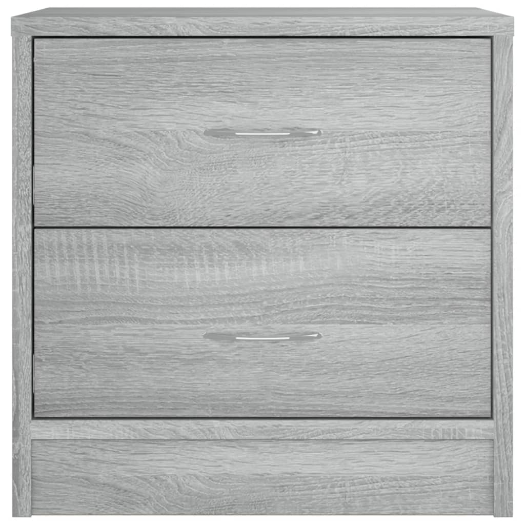 Mesitas De Noche 2 Uds Madera Ingeniería Gris Sonoma 40x30x40cm_2
