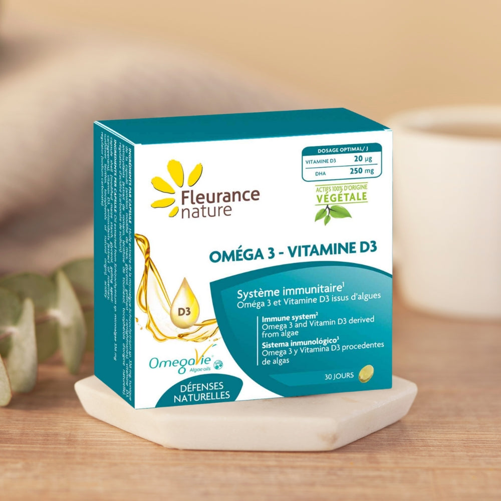 Omega 3 Vitamina D3 Fleurance Nature 30 Cápsulas_1