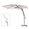 Parasol Excéntrico Ambiance 150 x 150 x 245 cm - Varios colores Gris claro