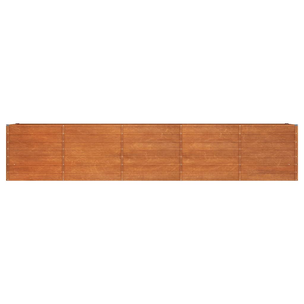 Arriate Oxidado De Acero Corten 400x80x77 Cm_3