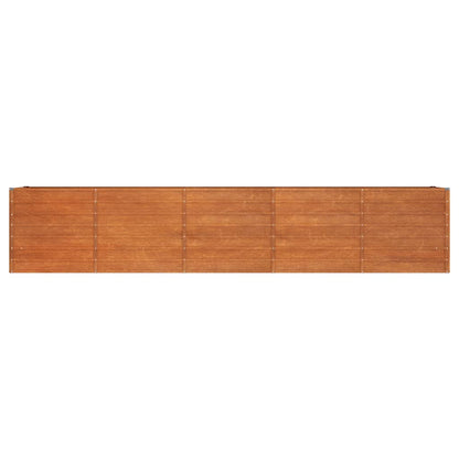 Arriate Oxidado De Acero Corten 400x80x77 Cm_3