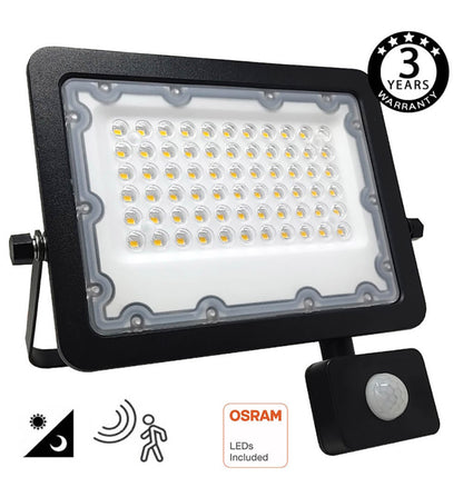 Proyector Led Chipled Osram Excel, 50w Con Sensor Movimiento Y Luminosidad Pir, Blanco Neutro_2