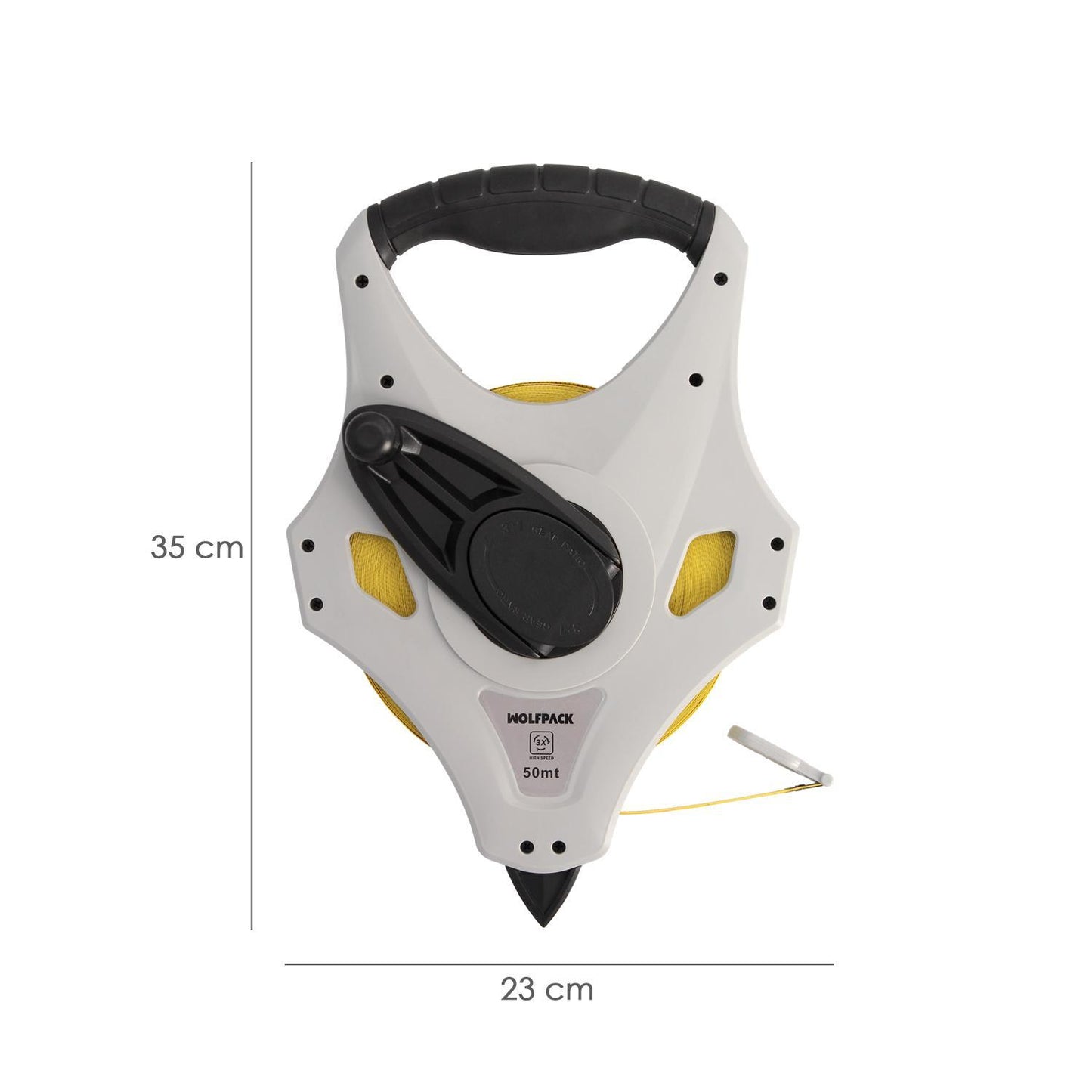 Cinta Metrica Fibra De Vidrio 50 Metros Sistema 3x Velocidad Recogida