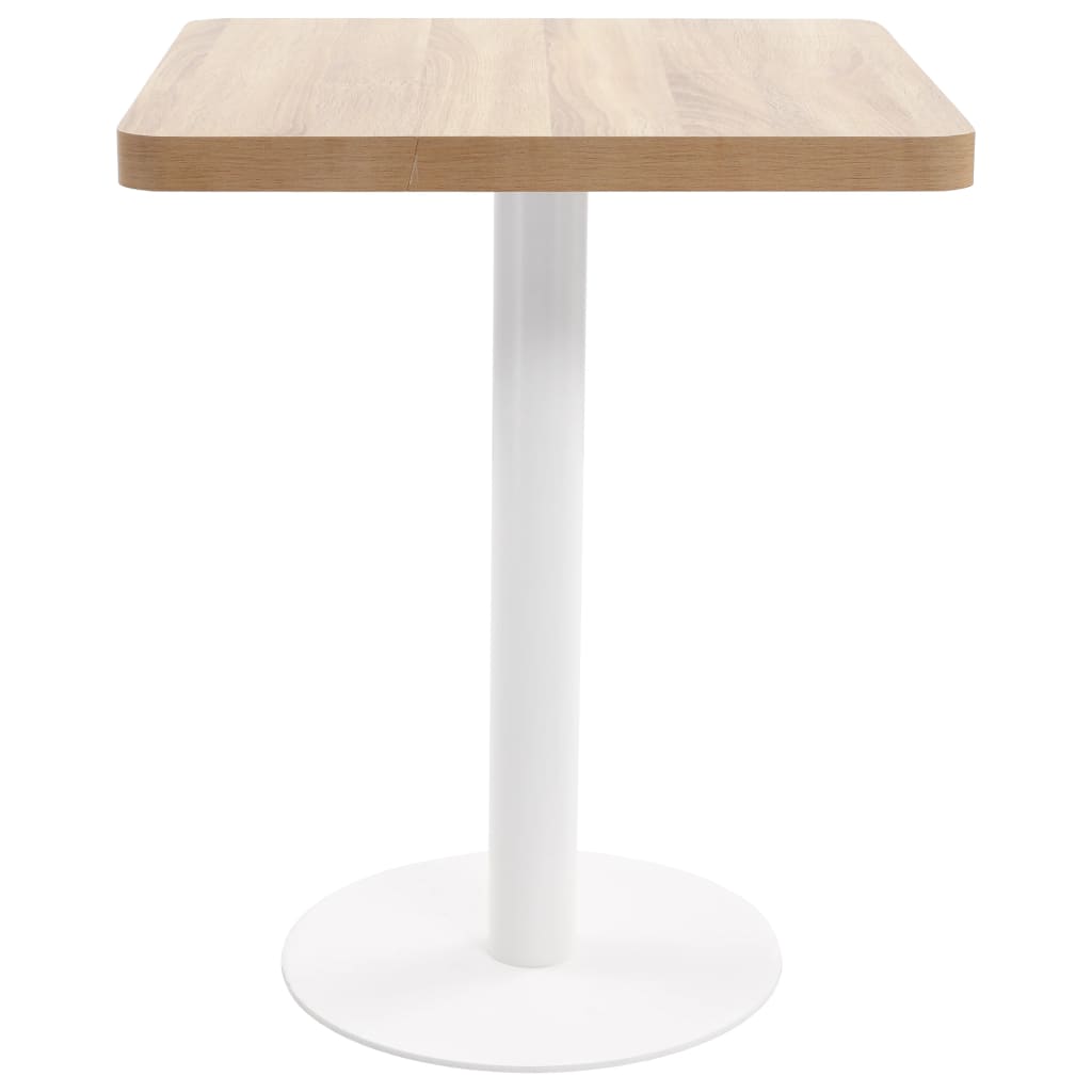 Mesa De Bistró Mdf Marrón Claro 60x60 Cm_0