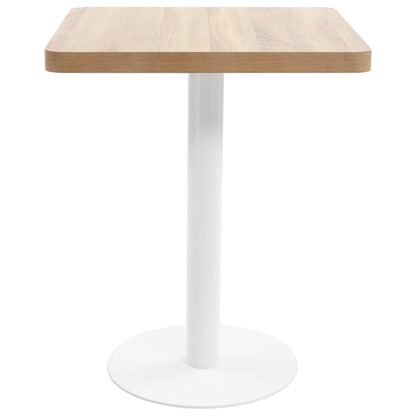 Mesa De Bistró Mdf Marrón Claro 60x60 Cm_0