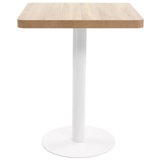 Mesa De Bistró Mdf Marrón Claro 60x60 Cm_0