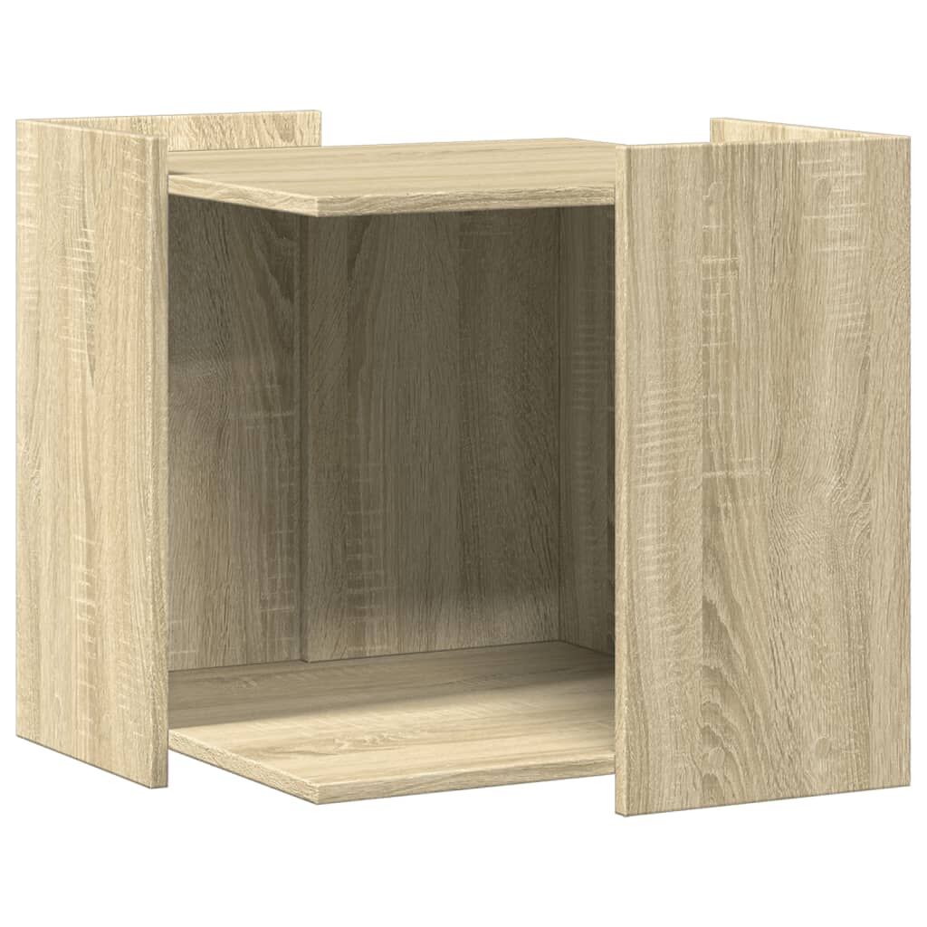 Vidaxl Mueble Arenero Para Gatos Madera Roble Sonoma 53x53x51 Cm_0