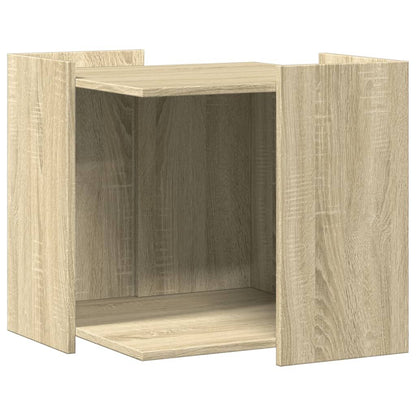 Vidaxl Mueble Arenero Para Gatos Madera Roble Sonoma 53x53x51 Cm_0