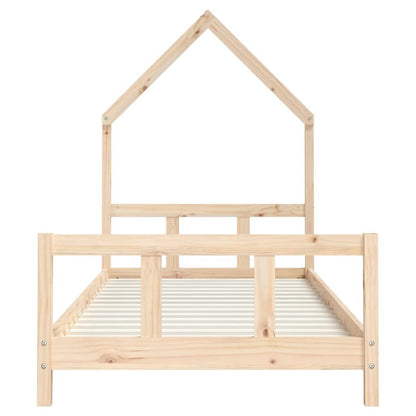 Vidaxl Estructura De Cama Para Niños Madera Maciza De Pino 90x200 Cm_3