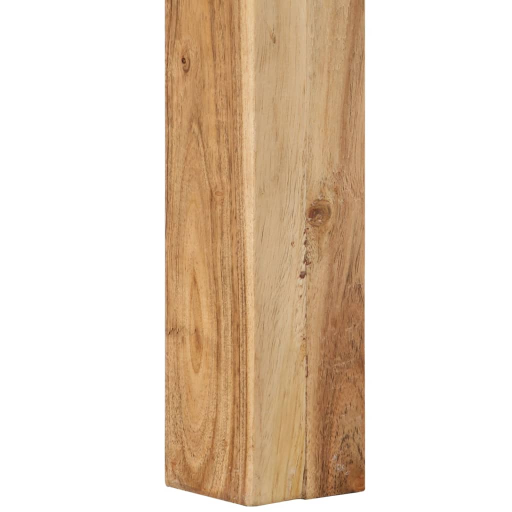 Mesa De Centro De Madera Maciza De Acacia 80x80x40 Cm_2