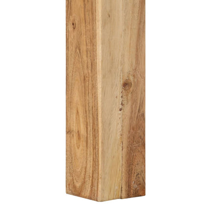 Mesa De Centro De Madera Maciza De Acacia 80x80x40 Cm_2