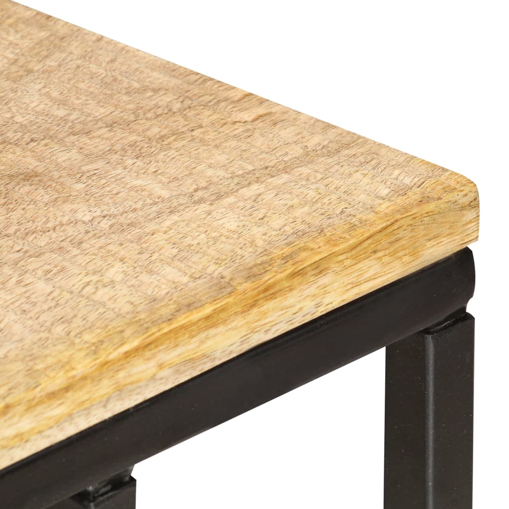 Mesa Auxiliar De Madera Maciza De Mango 35x45x65 Cm_3