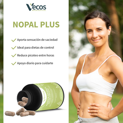 Nopal Plus Vecos 90 Cápsulas | Sensación De Saciedad_2