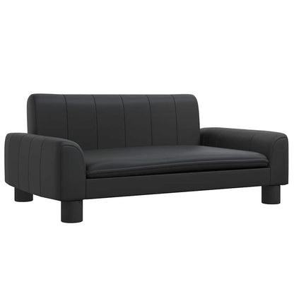 Vidaxl Cama Para Perros De Cuero Sintético Negra 70x45x30 Cm_0