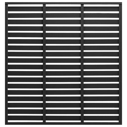 Panel De Valla De Wpc Negro 180x180 Cm / Vetonek_1