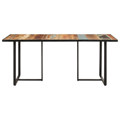 Mesa De Comedor De Madera Maciza Reciclada 180 Cm_0