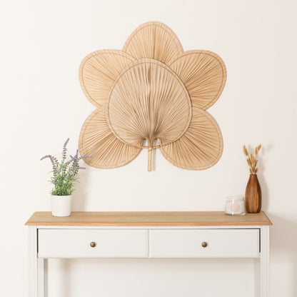 Decoración De Pared Selma Bambú Y Hoja De Palma_3