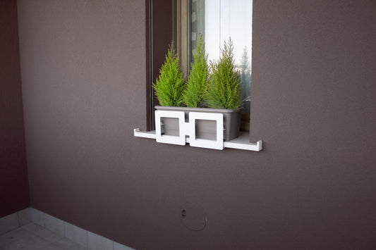 Soporte Jardinera Vasosicuro Clasico Blanco.