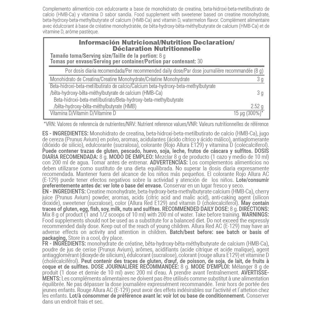 Creatina Con Hmb + Vitamina D - 240g - Sandias De Gominola - Creatina Con Hmb Y Vitamina D - Masmusculo_5
