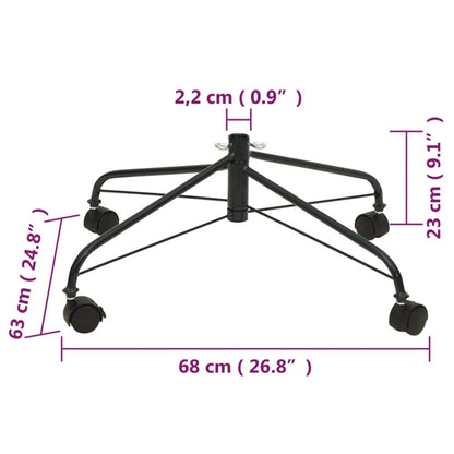 Vidaxl Soporte De Árbol De Navidad Con Ruedas 68x63x23 Cm_2