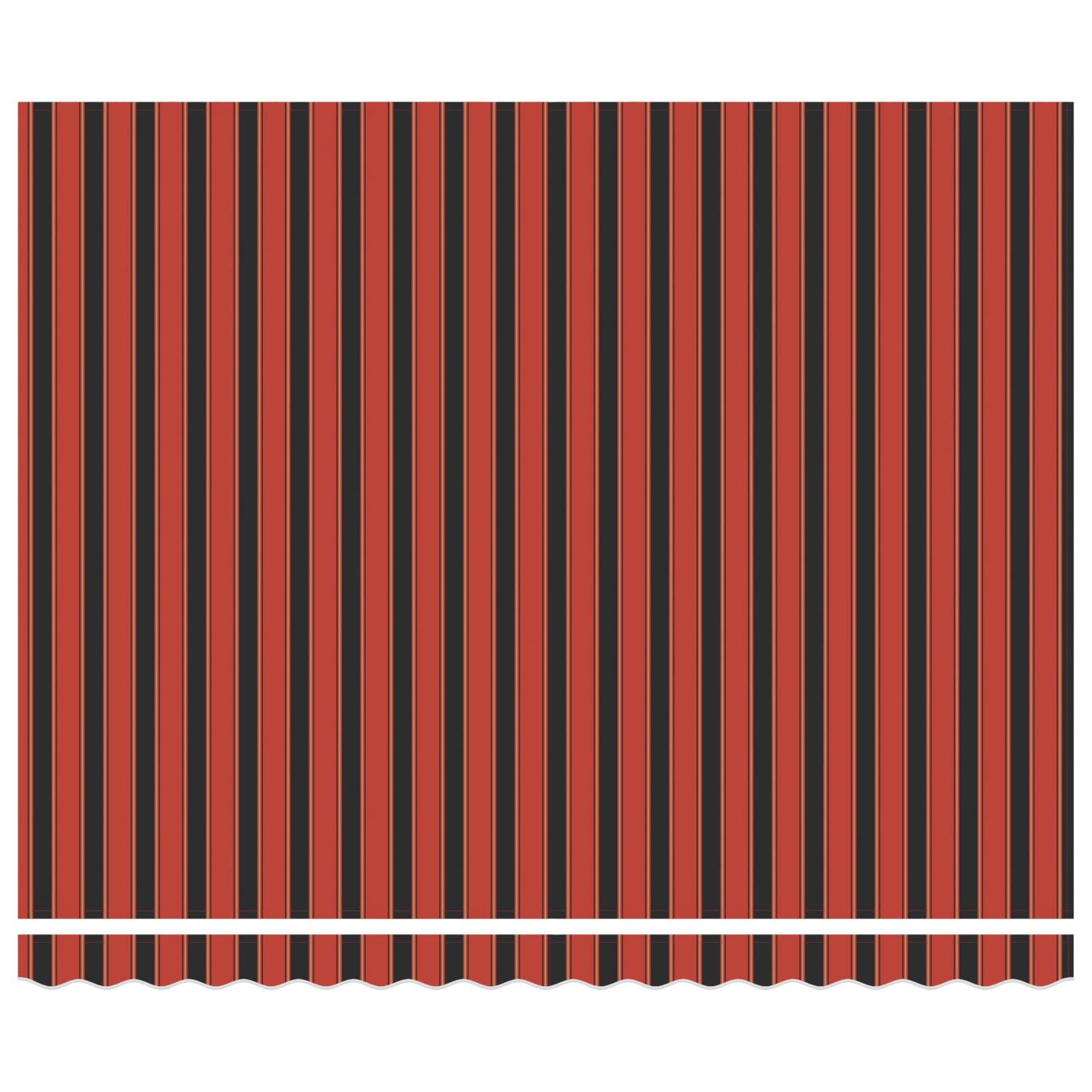 Toldo Retráctil Naranja Y Marrón 350 X 250 Cm Poliéster_5